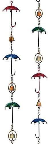Multicolor Umbrella with Bells Chain